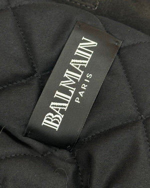 Balmain AW10 by Christophe Decarnin Suede Teddy Jacket