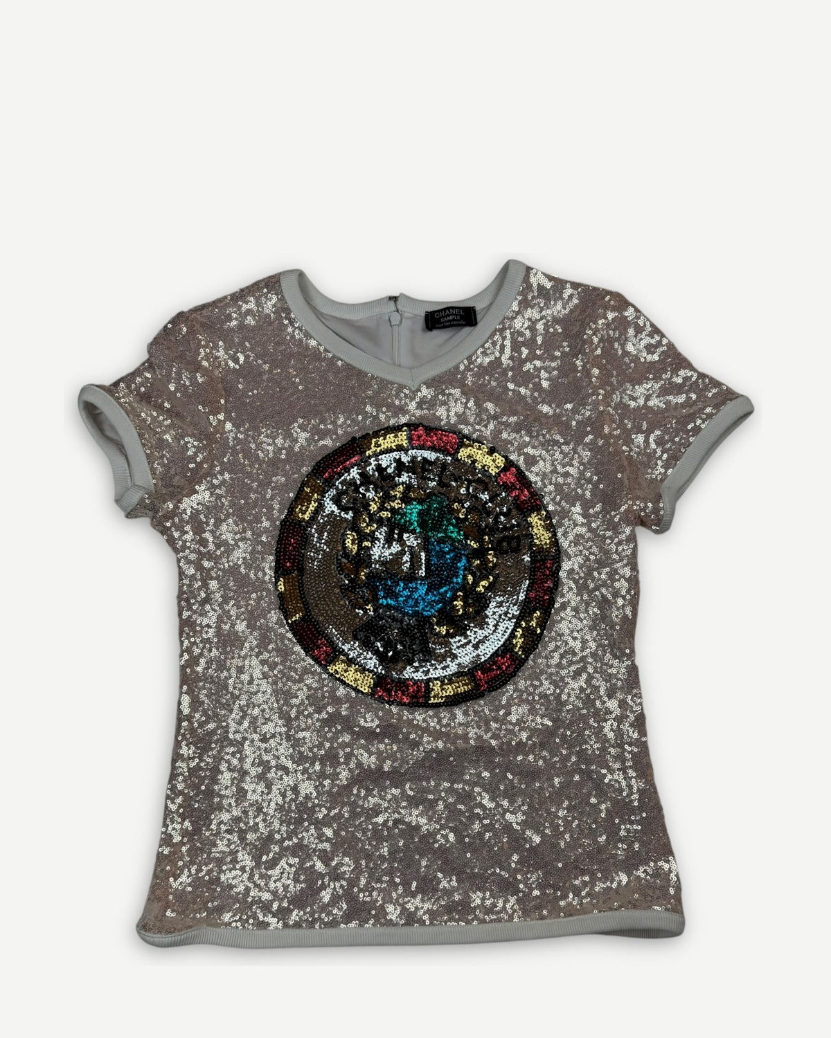 Chanel 2025 Sequined Club Logo Shirt Sample