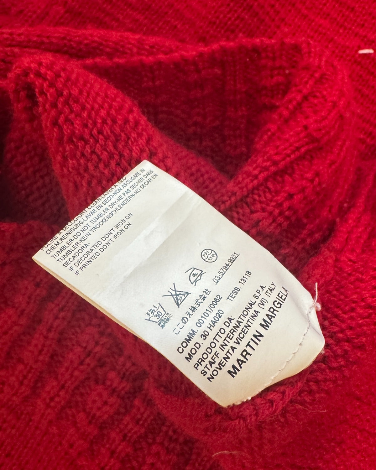 Maison Martin Margiela AW06 Thunder Bolt Knit Sweater