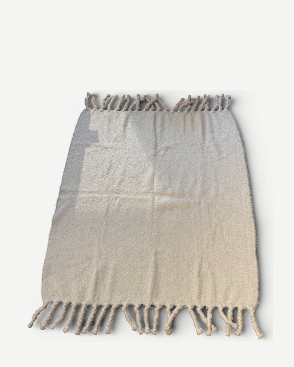 Celine AW17 by Phoebe Philo Off White Mohair Blanket