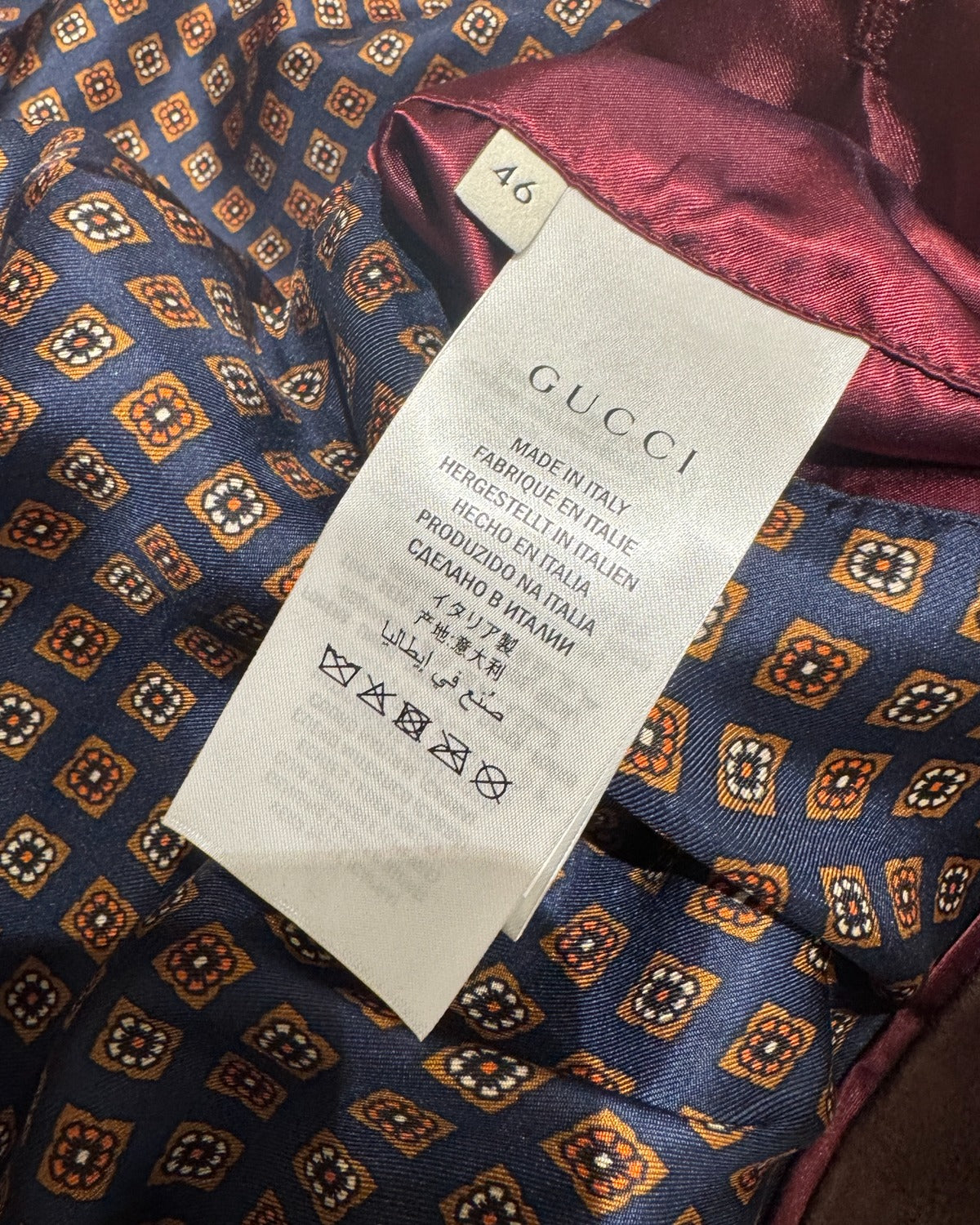 Gucci AW17 Dragon Embroidered Goat Suede Trench Coat