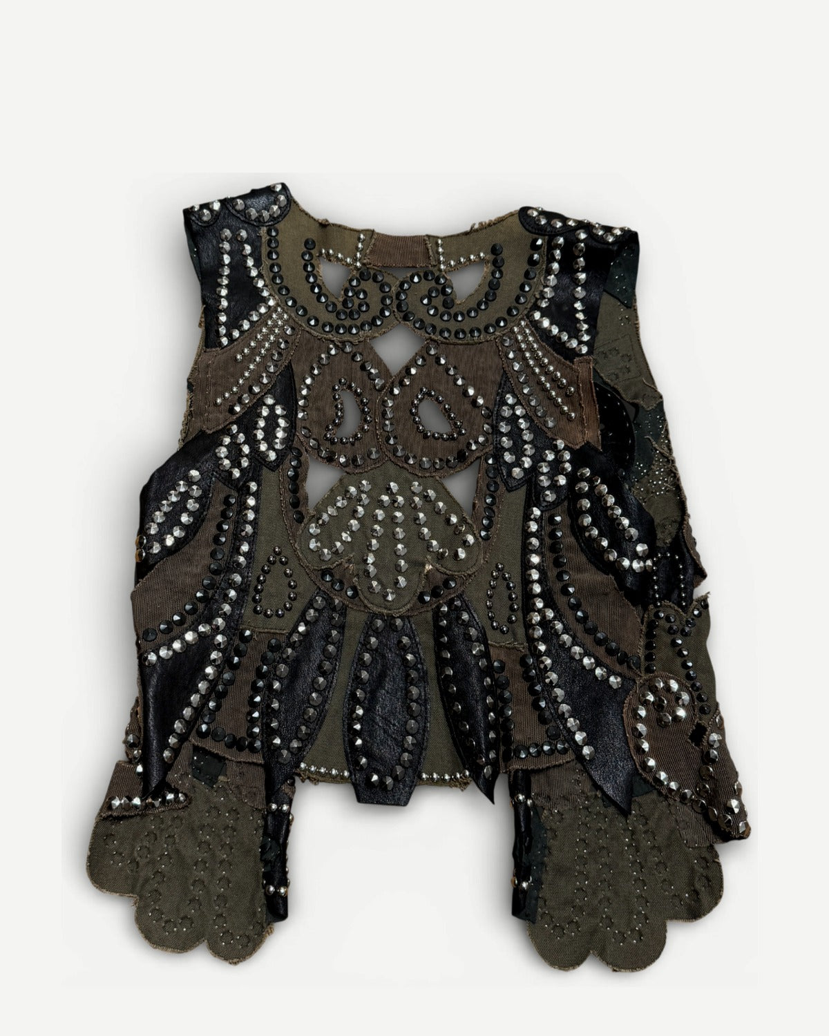 Balmain SS11 by Christophe Decarnin Studded Artisanal Vest