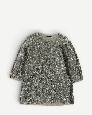 Balmain SS08 by Christophe Decarnin Runway Artisanal Mirror Applique Long Shirt