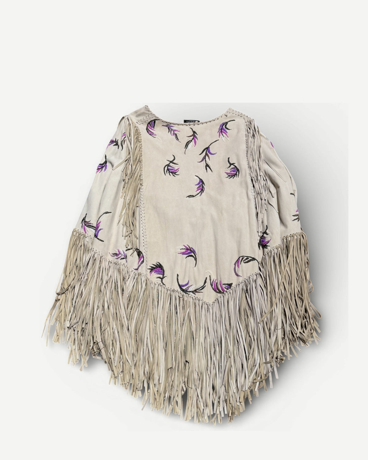 Balmain SS08 Runway by Christophe Decarnin Eagle Embellished Chain Fringed Goat Suede Dress