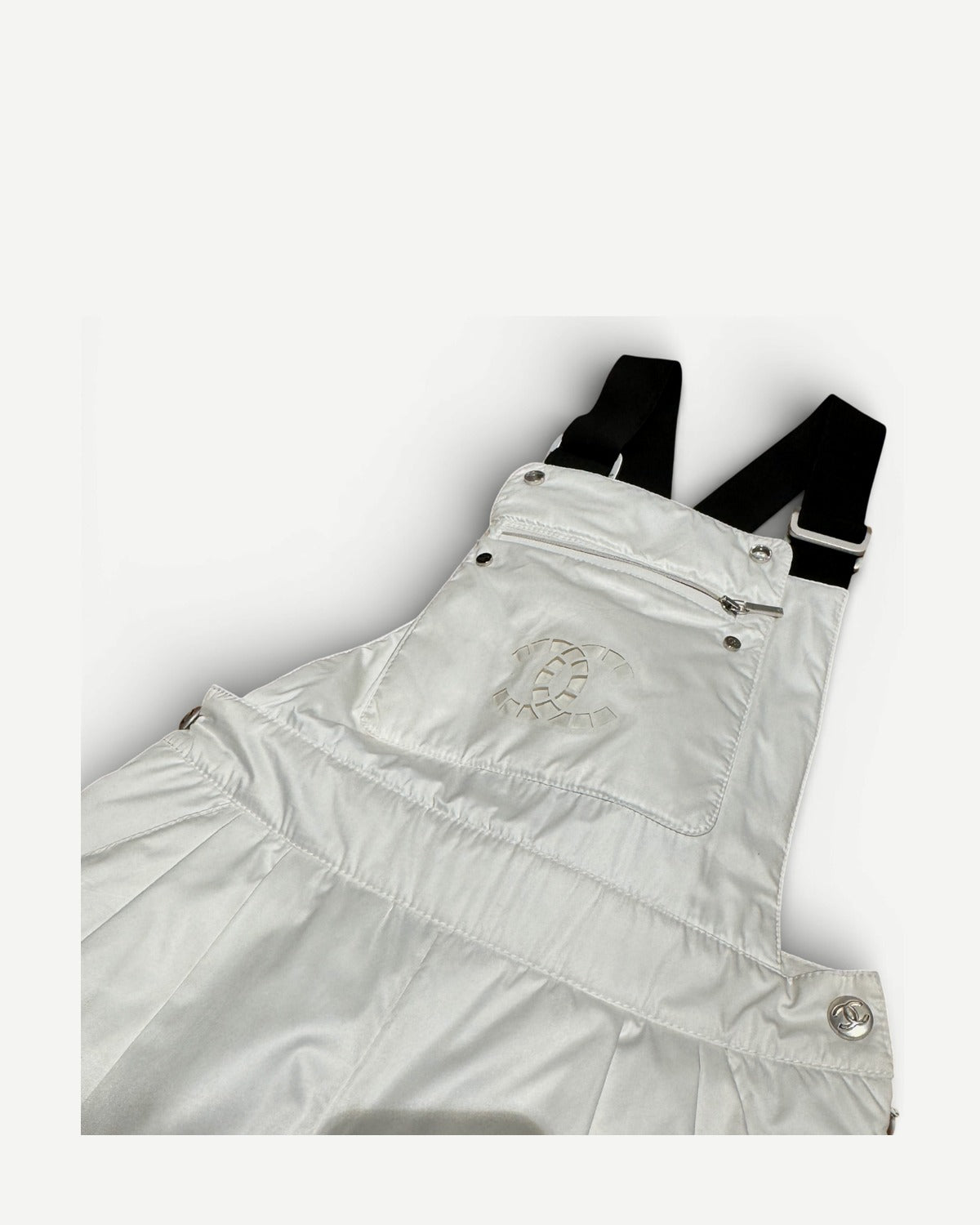 Chanel 2021 Coco Neige Laser Cut CC Logo Ski Down Overall Sample
