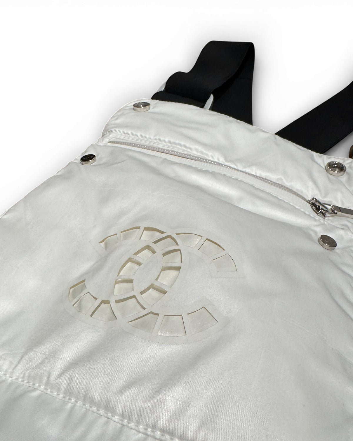 Chanel 2021 Coco Neige Laser Cut CC Logo Ski Down Overall Sample