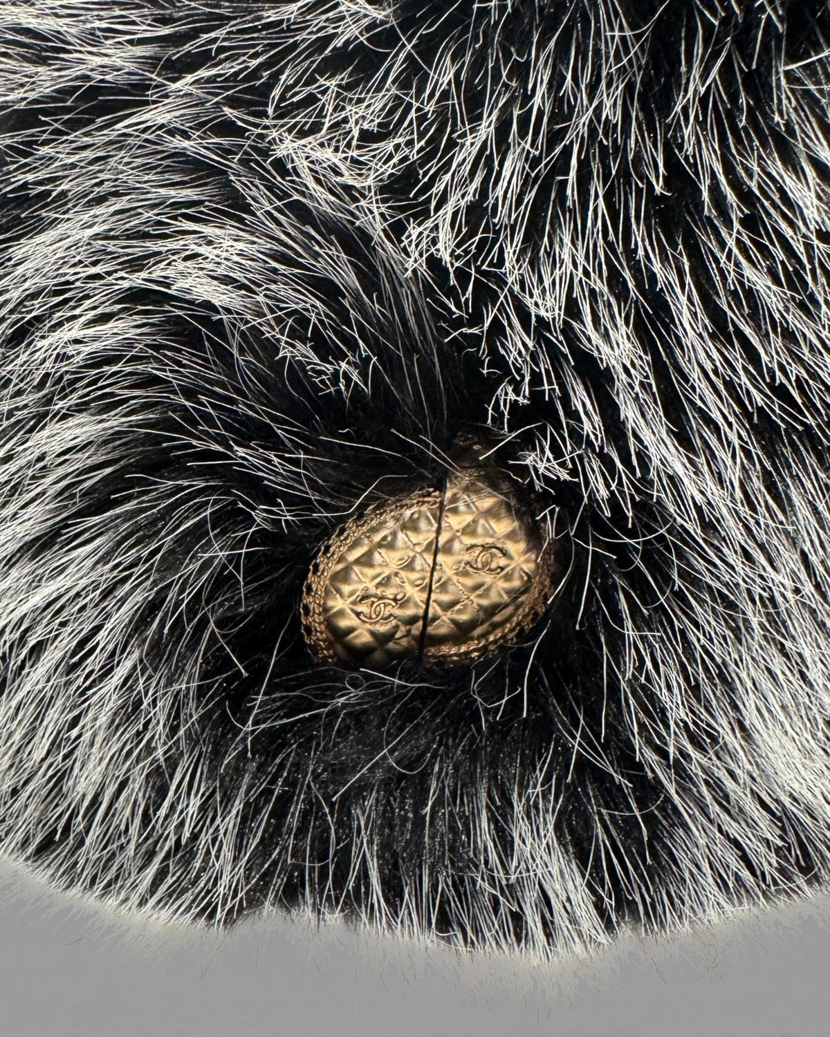 Chanel 2024 Faux Fur Embellished Cossack Hat Sample