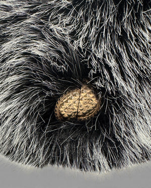 Chanel 2024 Faux Fur Embellished Cossack Hat Sample