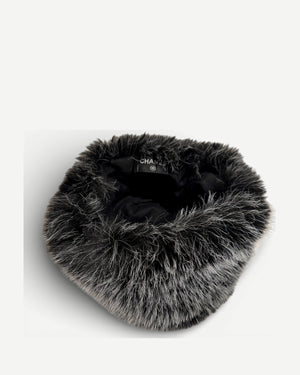 Chanel 2024 Faux Fur Embellished Cossack Hat Sample