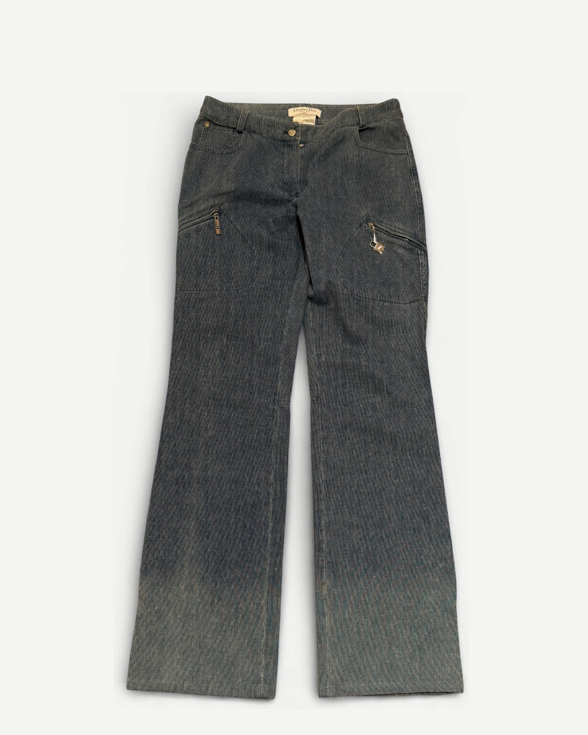Christian Dior SS04 Blue Moto Biker Set Pants