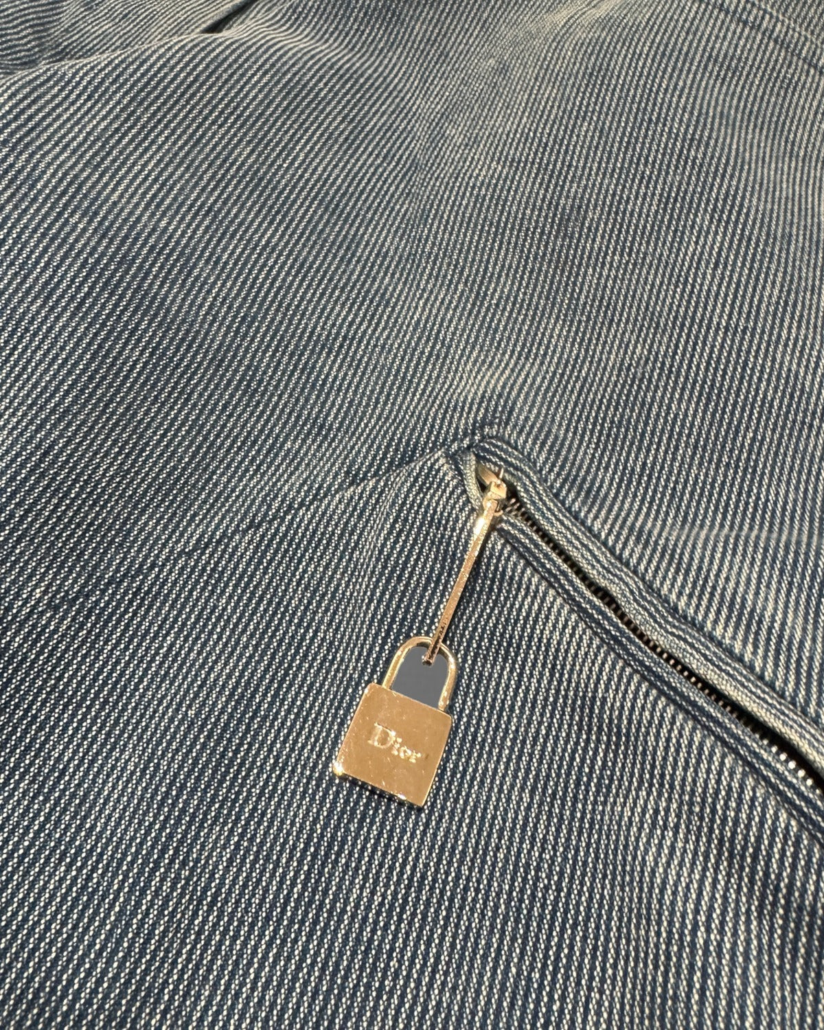 Christian Dior SS04 Blue Moto Biker Set Pants