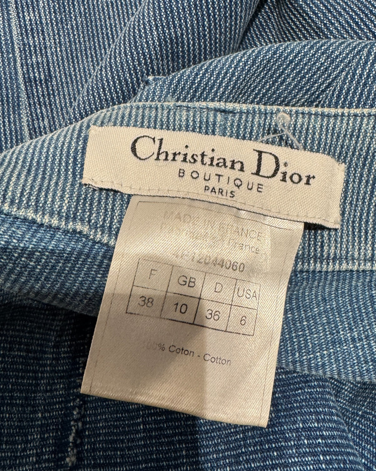 Christian Dior SS04 Blue Moto Biker Set Pants