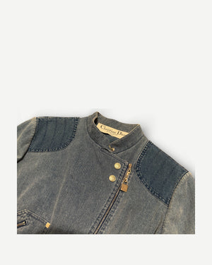 Christian Dior SS04 by John Galliano Moto Biker Set Jacket