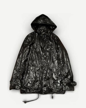 Dior Homme SS09 Shiny Black Nylon Coat
