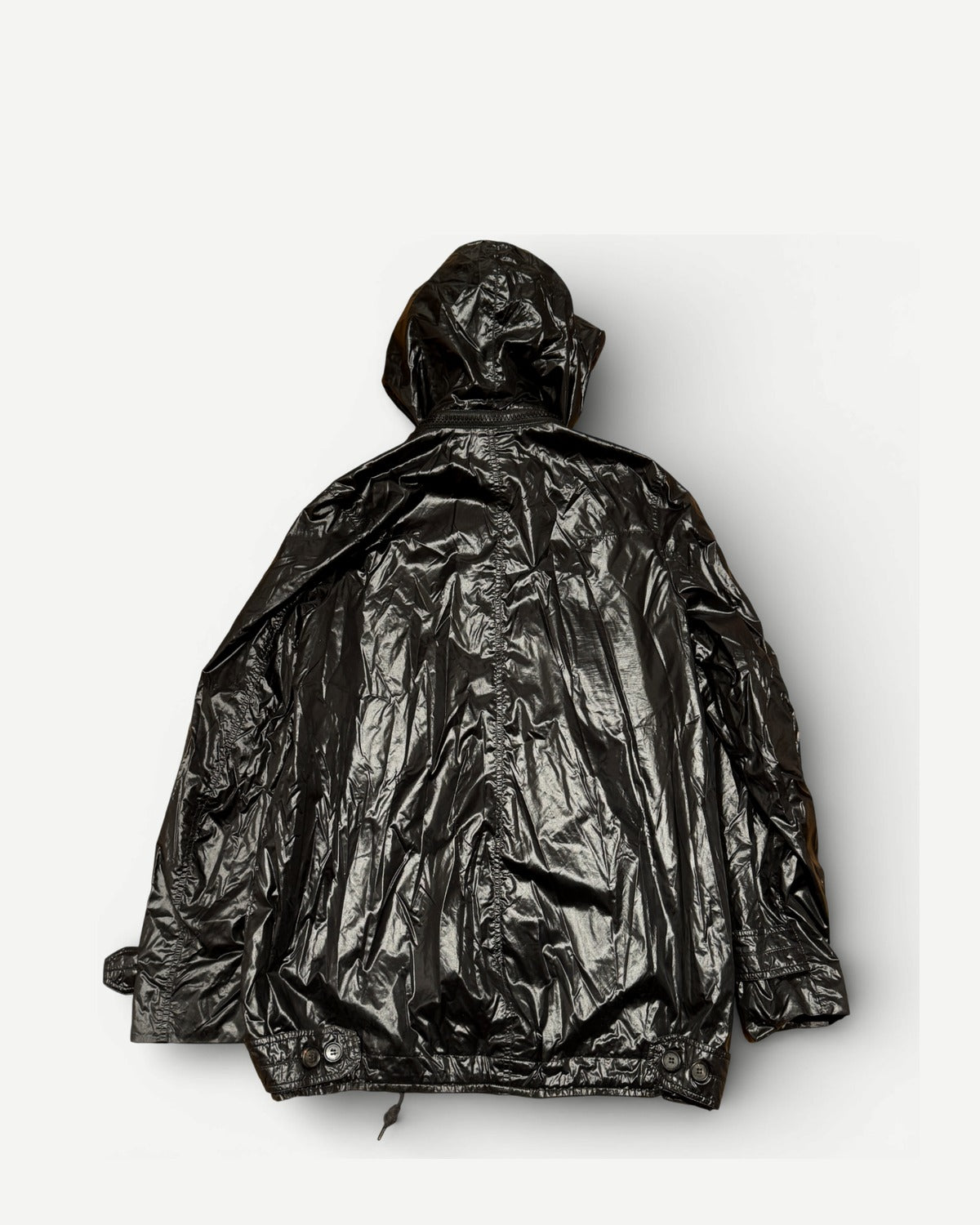 Dior Homme SS09 Shiny Black Nylon Coat