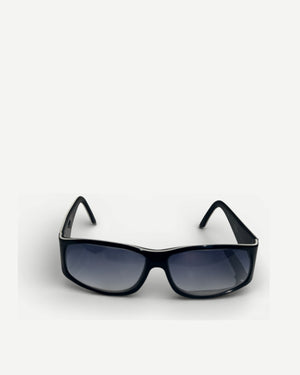 Christian Dior 2000s by John Galliano Black Your Dior 2 Logo Sunglasses