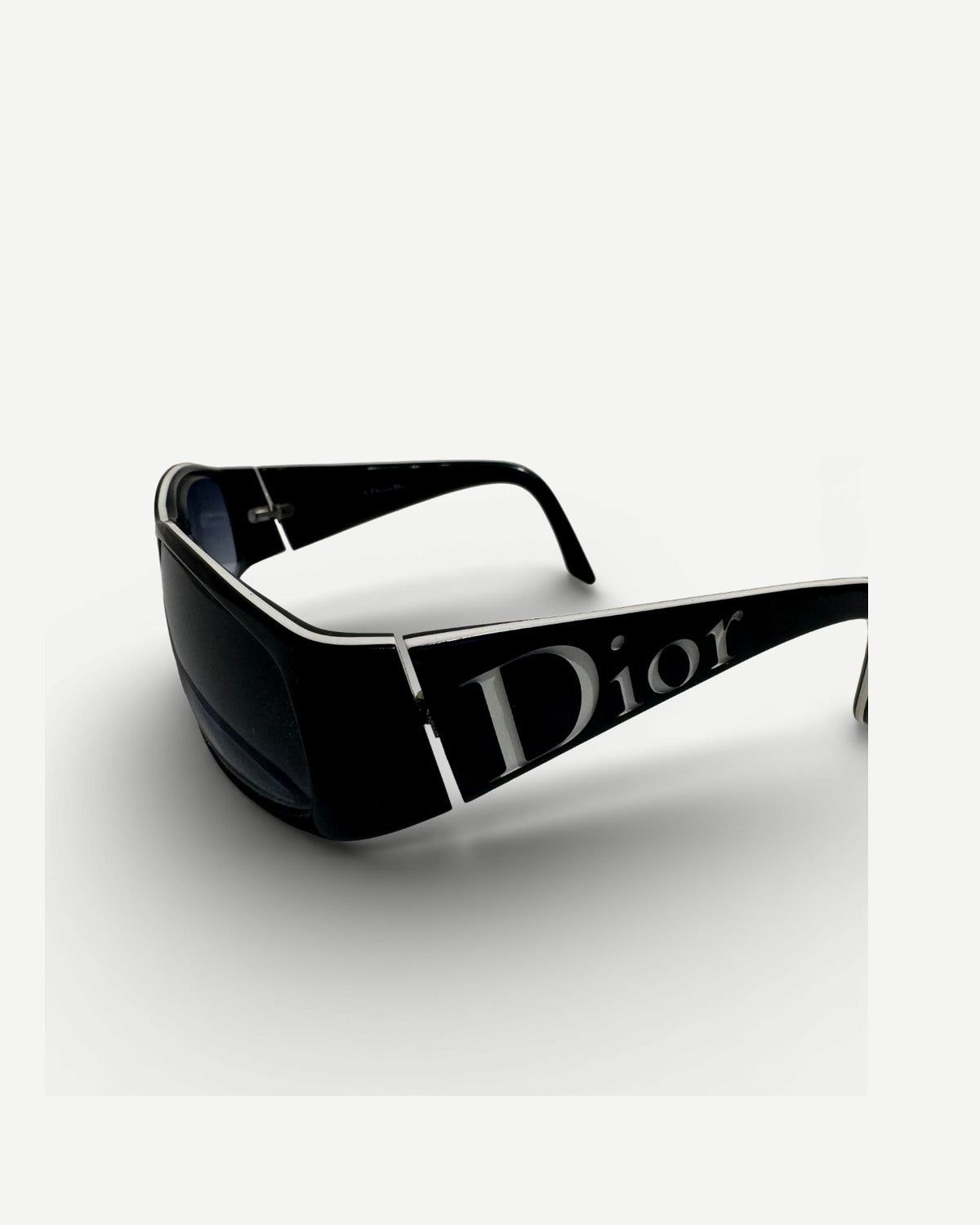 Christian Dior 2000s by John Galliano Black Your Dior 2 Logo Sunglasses