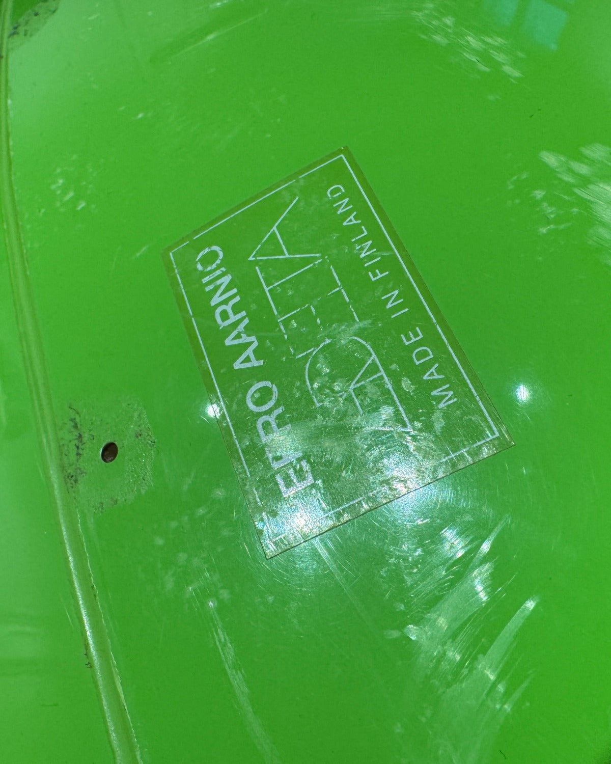Eero Aarnio for Adelta Green Pastil Chair 1967