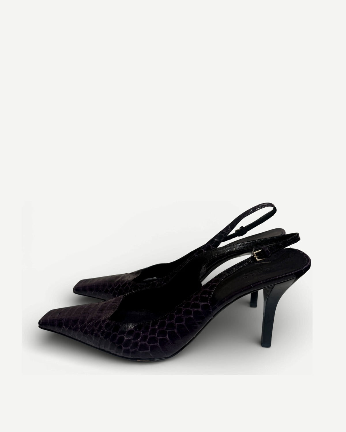 Gucci SS98 by Tom Ford Snakeskin Pointed Toe Heels