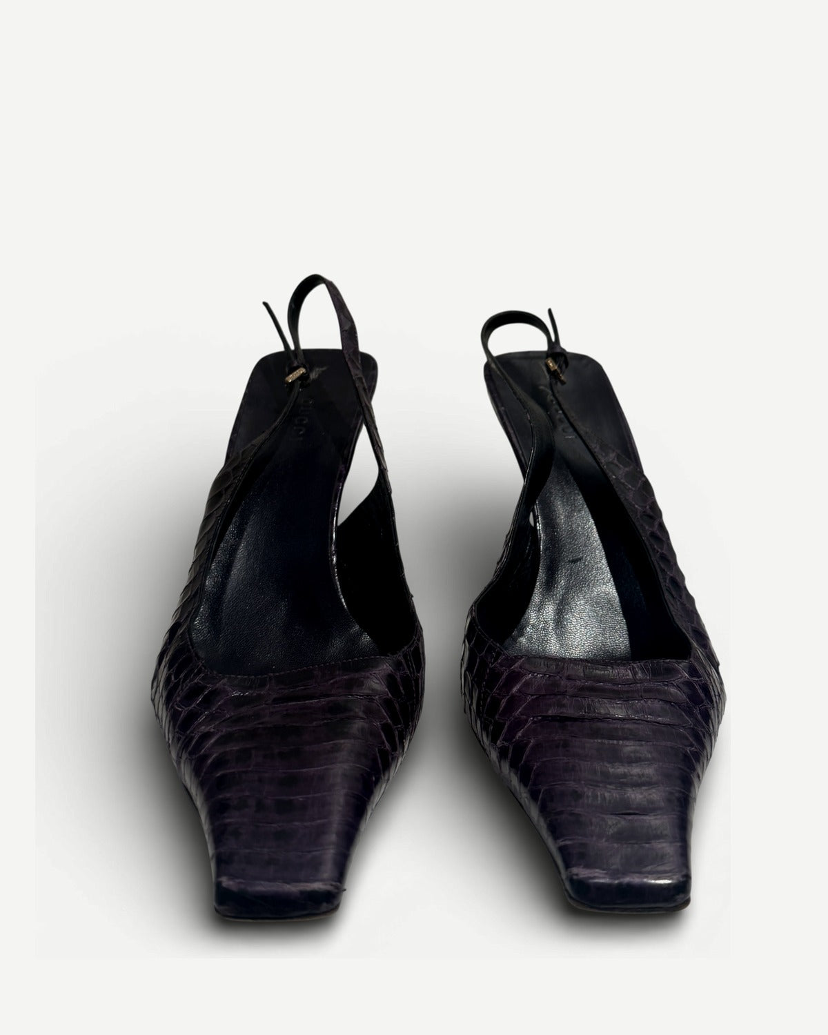 Gucci SS98 by Tom Ford Snakeskin Pointed Toe Heels