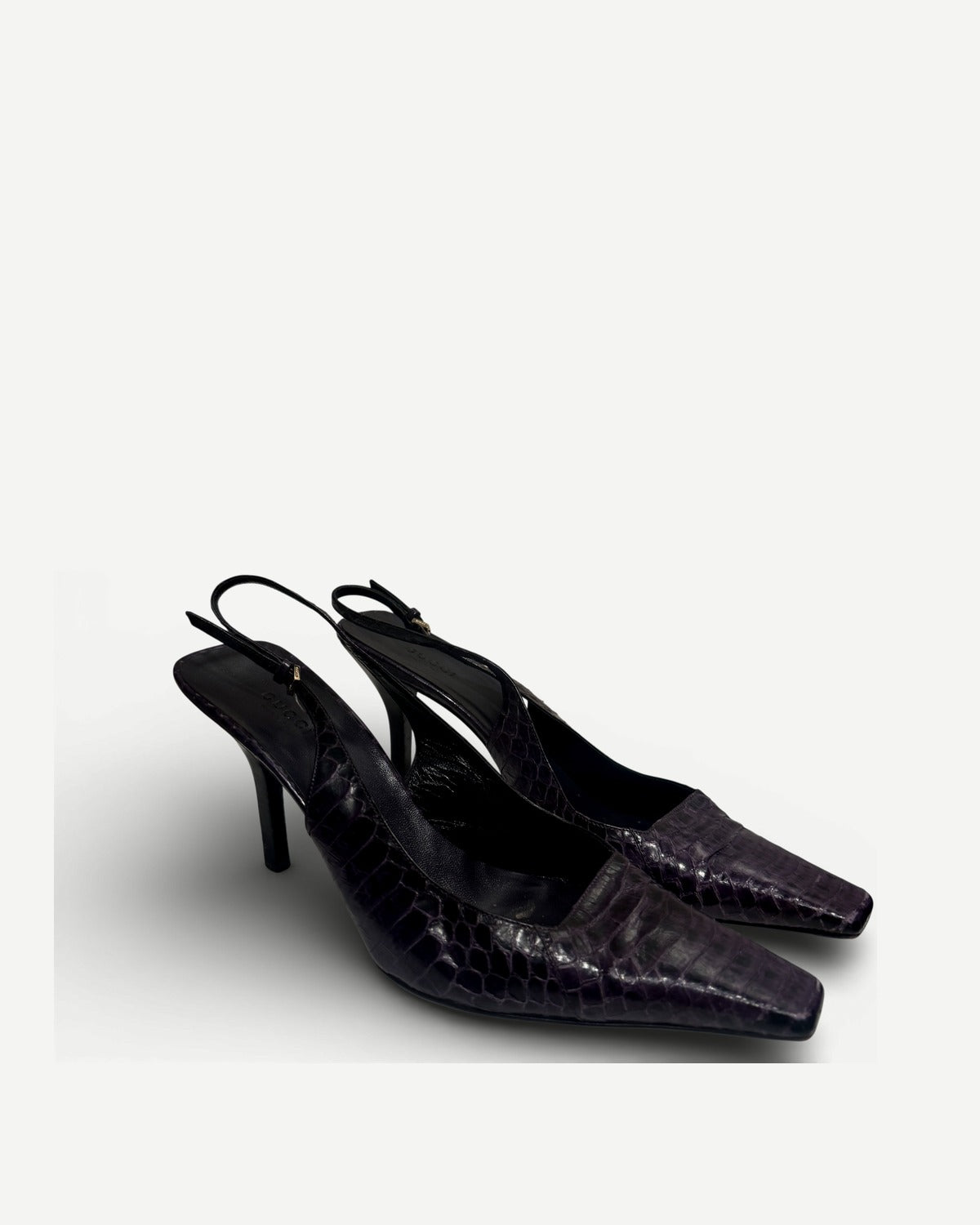 Gucci SS98 by Tom Ford Snakeskin Pointed Toe Heels