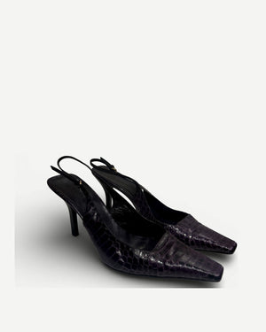 Gucci SS98 by Tom Ford Snakeskin Pointed Toe Heels