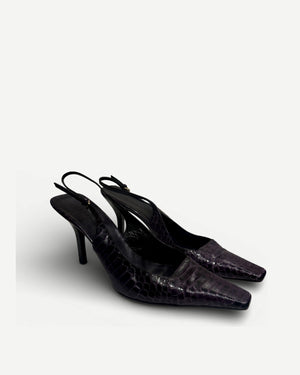 Gucci SS98 by Tom Ford Snakeskin Pointed Toe Heels