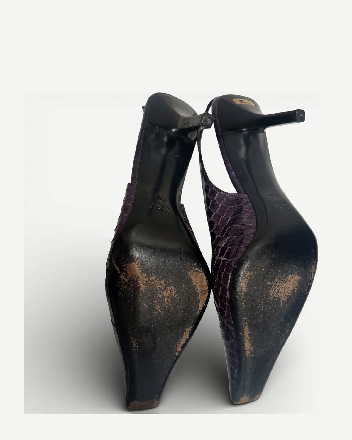 Gucci SS98 by Tom Ford Snakeskin Pointed Toe Heels
