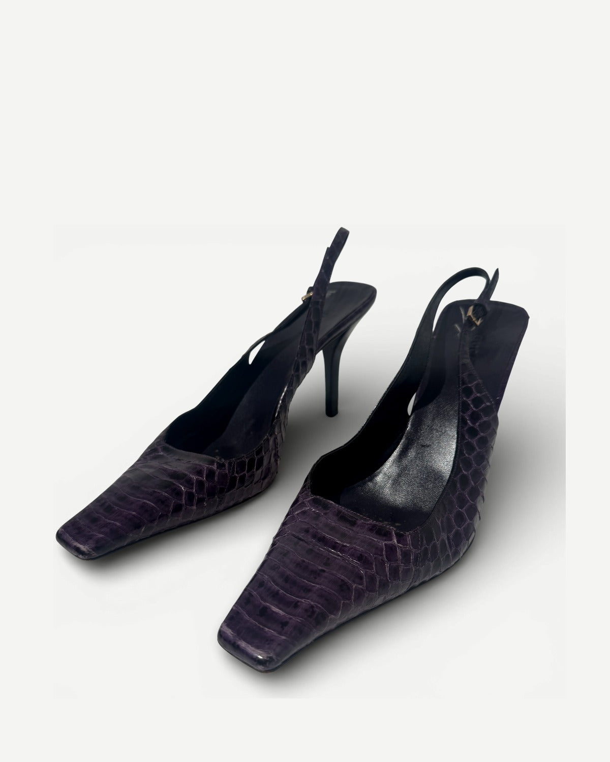 Gucci SS98 by Tom Ford Snakeskin Pointed Toe Heels
