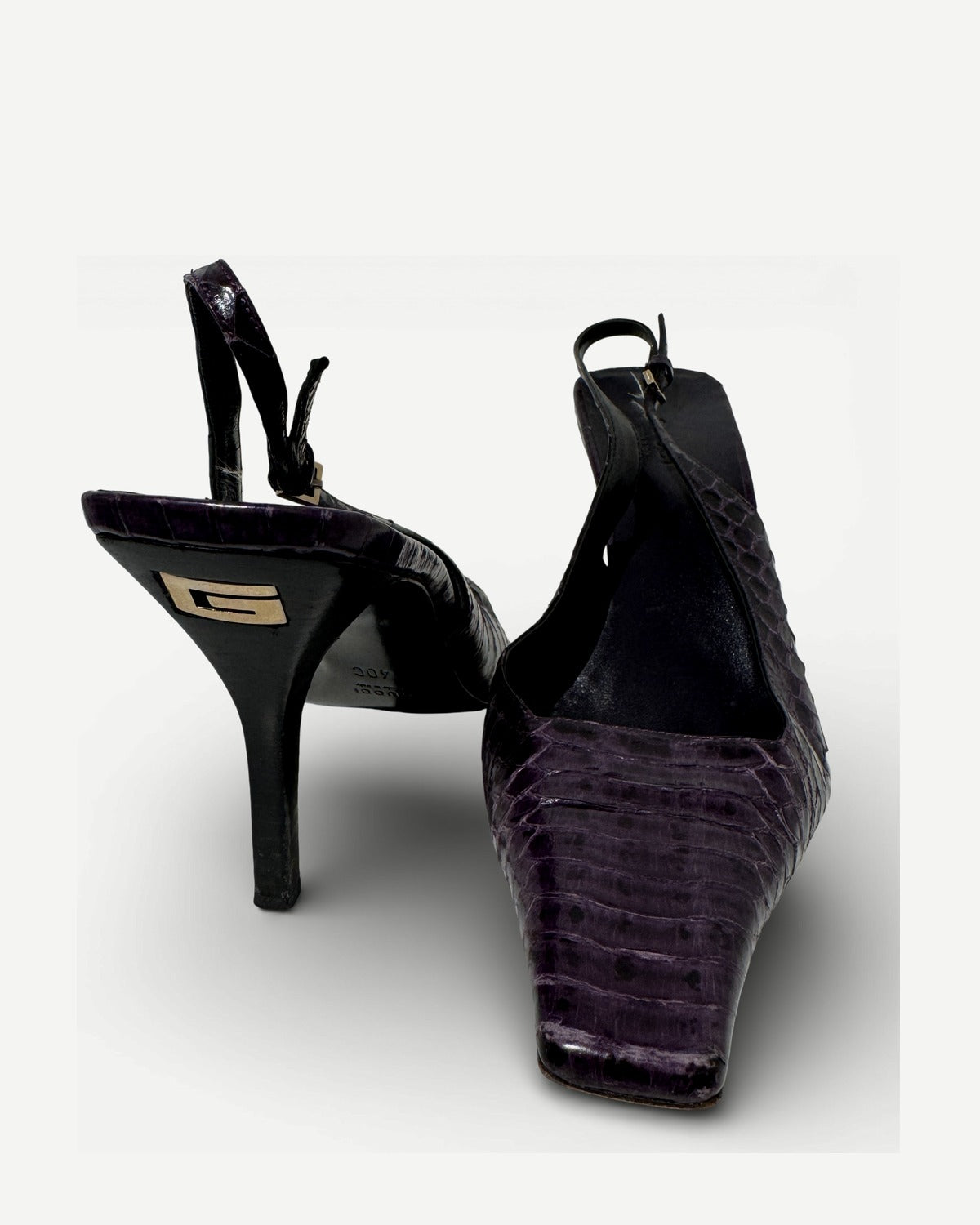 Gucci SS98 by Tom Ford Snakeskin Pointed Toe Heels