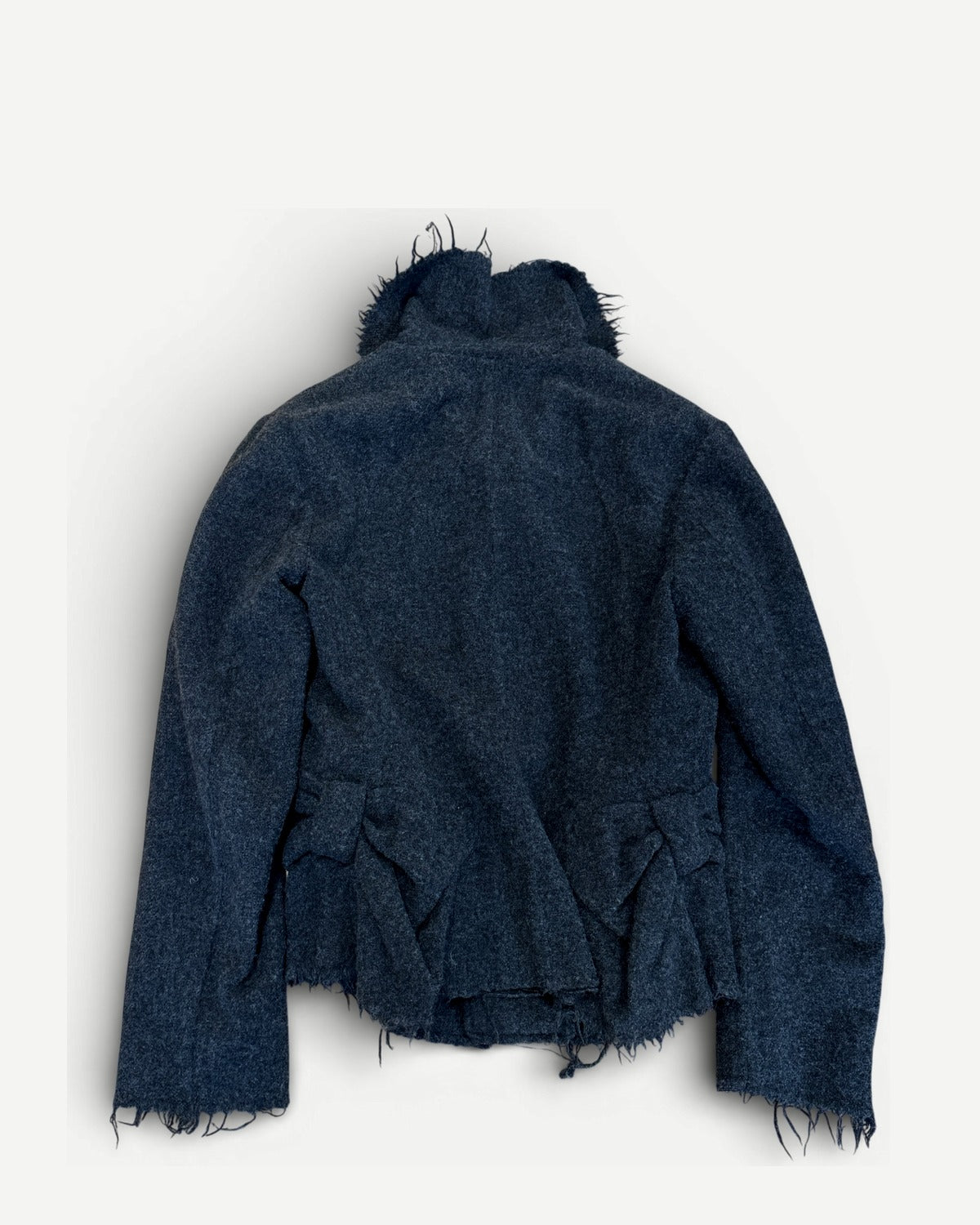 Junya Watanabe Comme Des Garcons FW03 Raw Hem Bow Detail Jacket