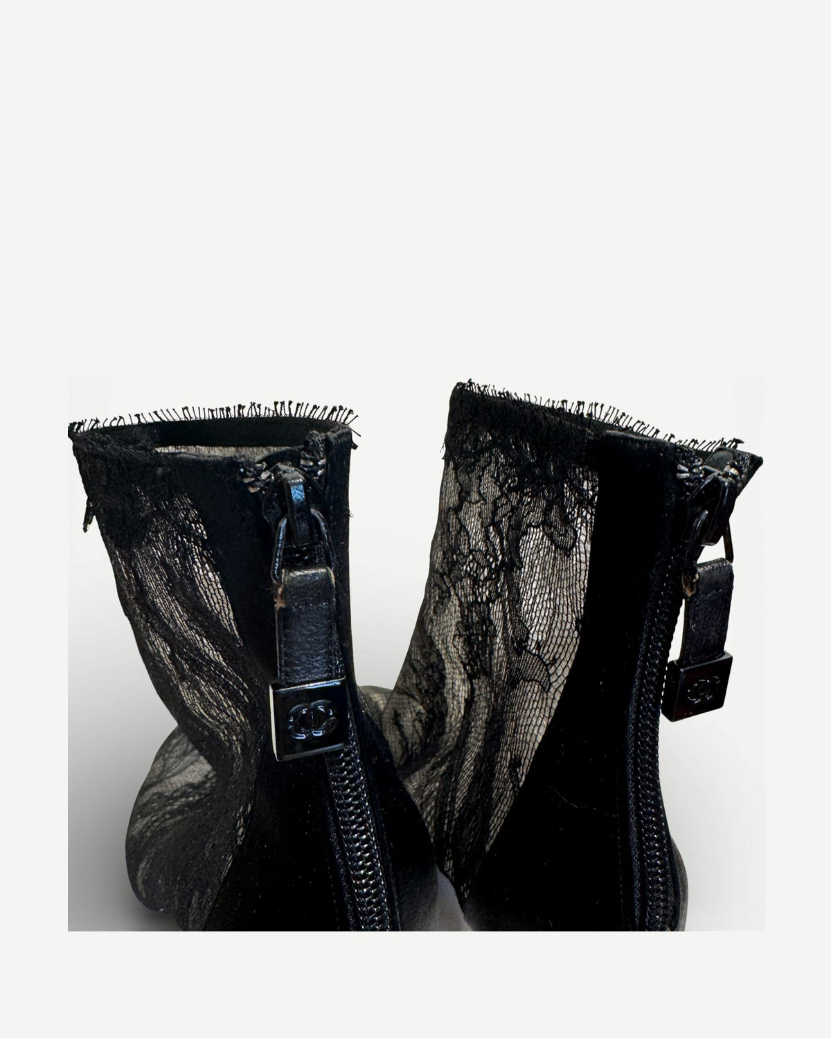 Chanel 2000s Lace Boots