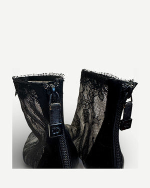 Chanel 2000s Lace Boots
