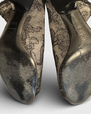 Chanel 2000s Lace Boots