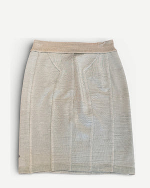 Azzedine Alaia 90s Grey Set Skirt