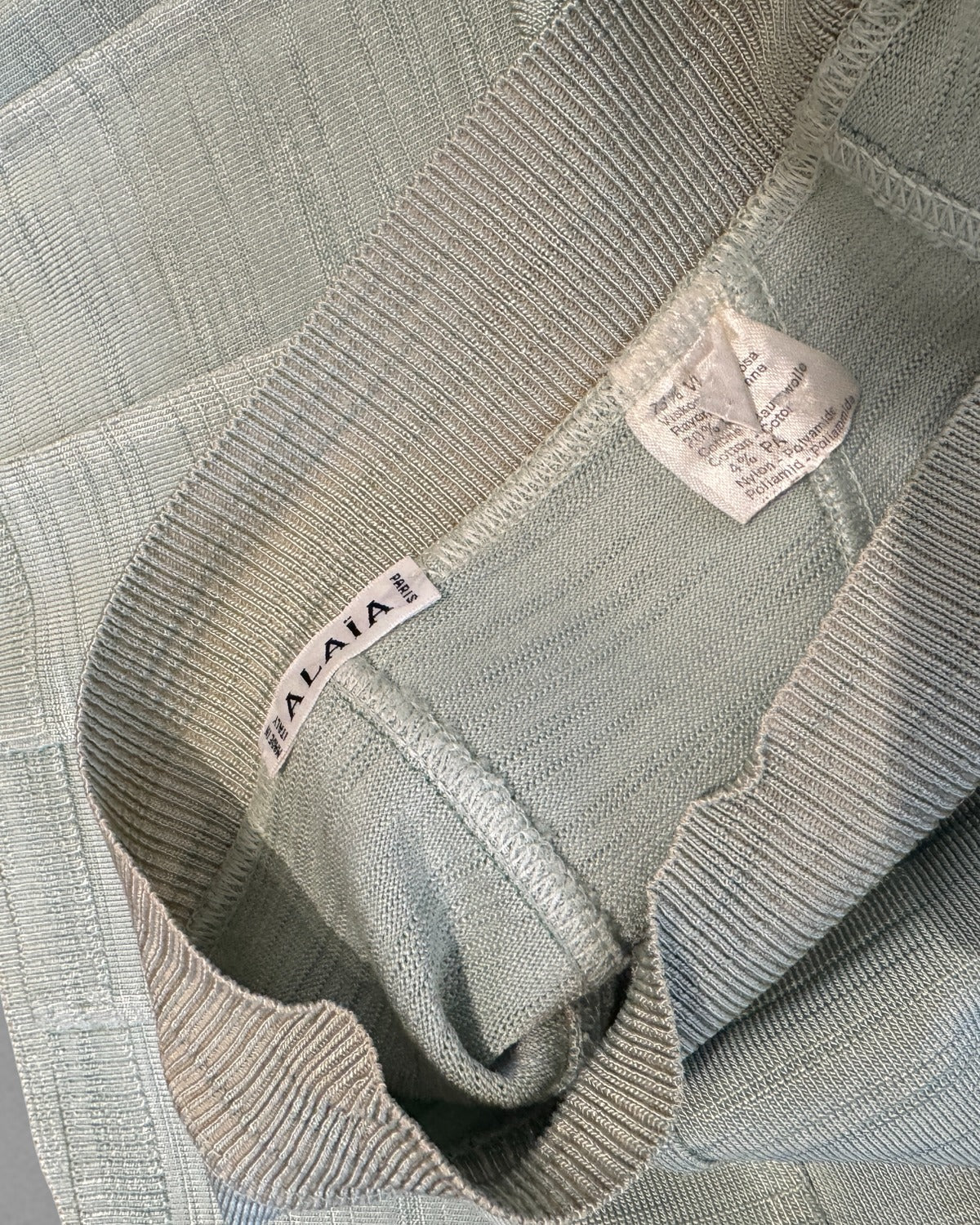 Azzedine Alaia 90s Grey Set Skirt