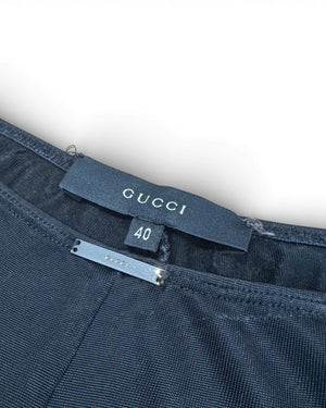 Gucci 2000s by Tom Ford Black Viscose Set Pants