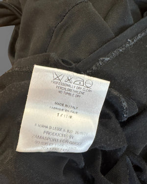 Gucci 2000s by Tom Ford Black Viscose Set Longsleeve