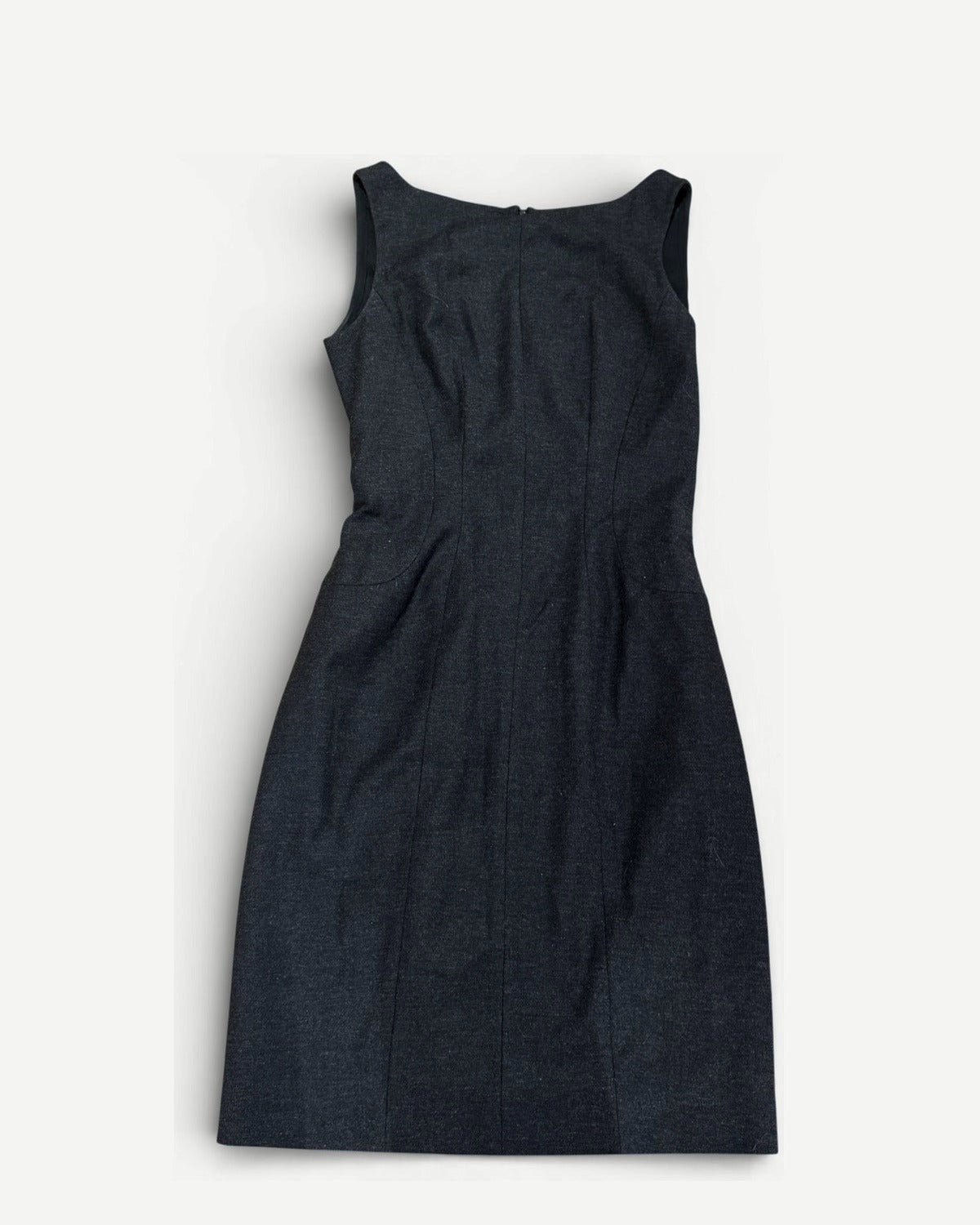 Prada 2000s Grey Wool Dress
