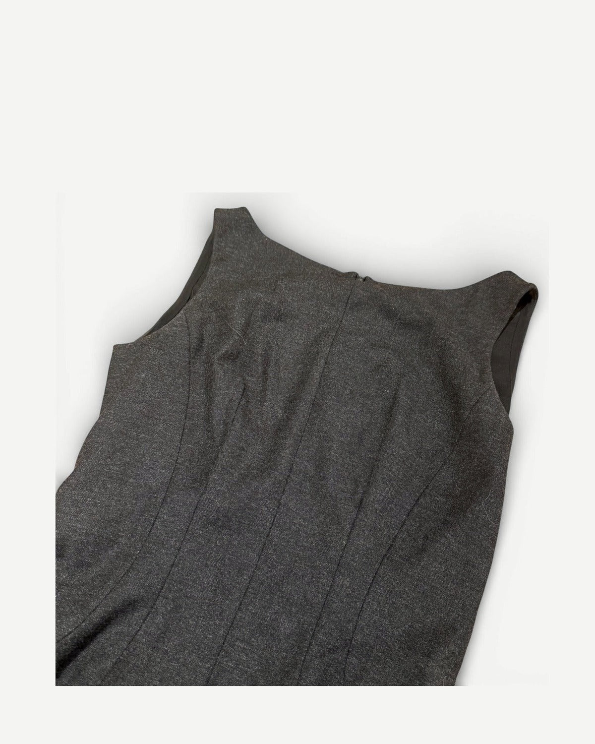 Prada 2000s Grey Wool Dress