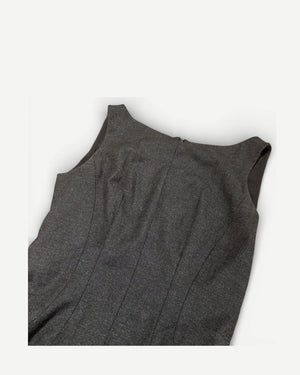 Prada 2000s Grey Wool Dress