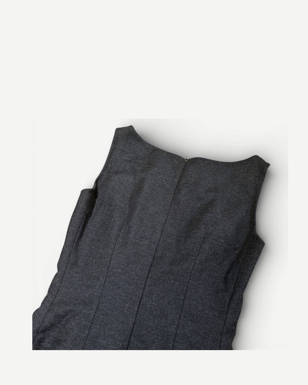 Prada 2000s Grey Wool Dress