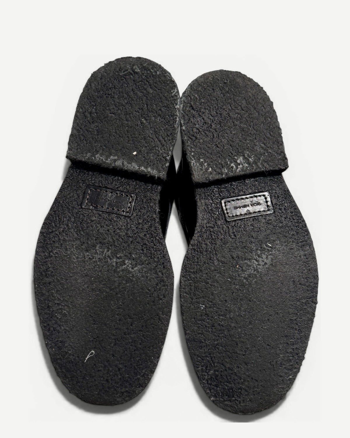 Dior Homme AW07 Navigate Black Patent Leather Combat Boots