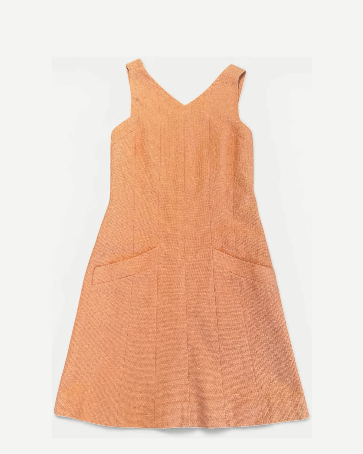 Chanel SS98 by Karl Lagerfeld Peach Orange Halter Dress