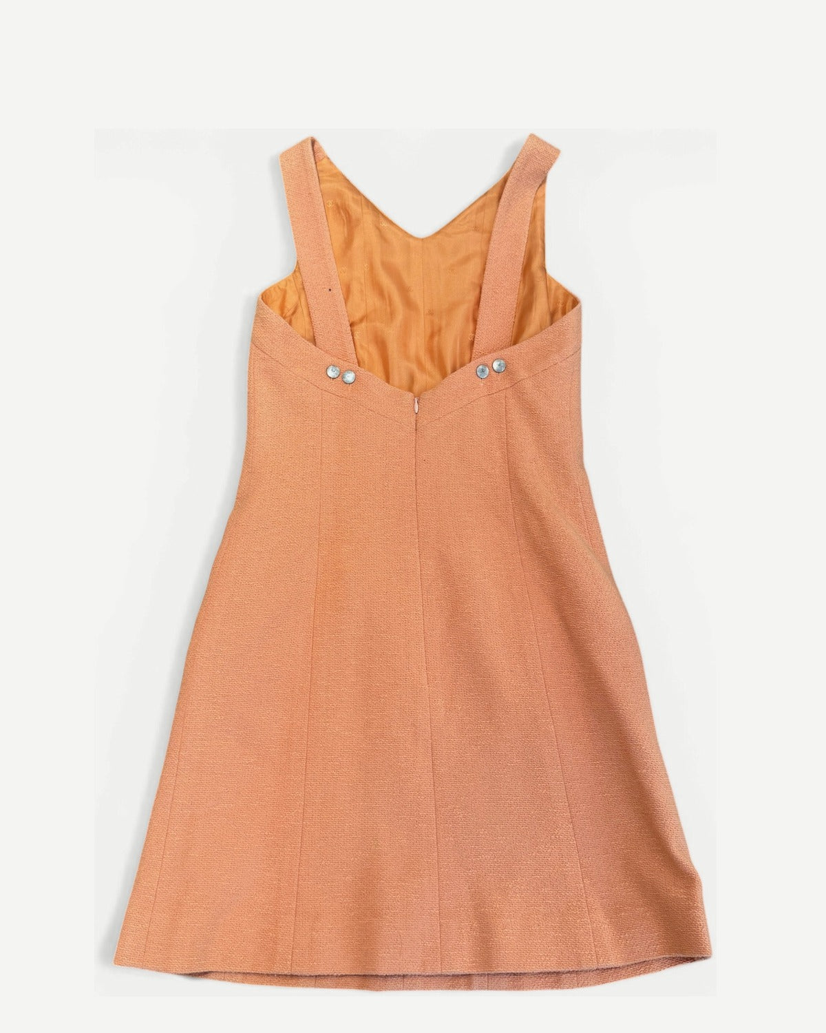 Chanel SS98 by Karl Lagerfeld Peach Orange Halter Dress