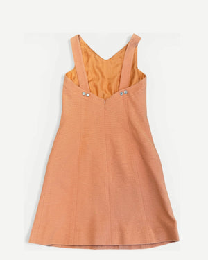 Chanel SS98 by Karl Lagerfeld Peach Orange Halter Dress