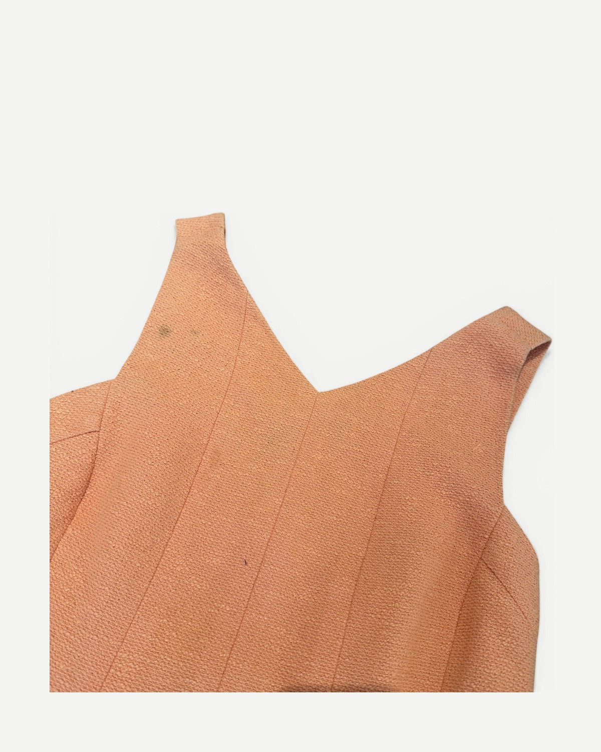 Chanel SS98 by Karl Lagerfeld Peach Orange Halter Dress