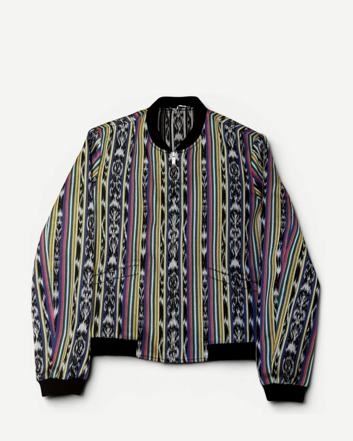 Saint Laurent SS18 Reversible Ikat Teddy Jacket