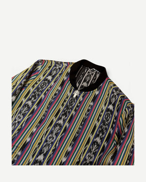 Saint Laurent SS18 Reversible Ikat Teddy Jacket