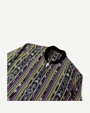 Saint Laurent SS18 Reversible Ikat Teddy Jacket